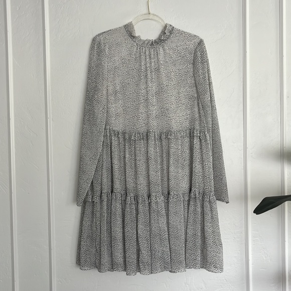 Ted Baker London Chiffon Phenia Dress XL Lpng Sleeve EUC - Picture 7 of 9